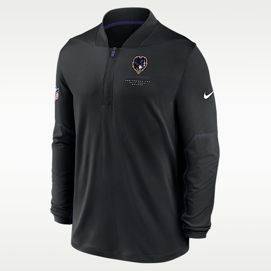 Baltimore Ravens Sideline Coach Men's Nike Dri-FIT NFL Long-Sleeve